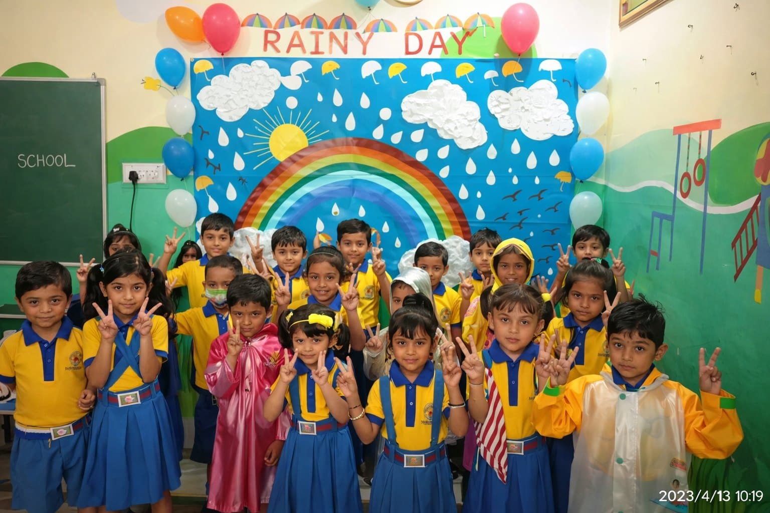 Rainy Day theme in the classroom
