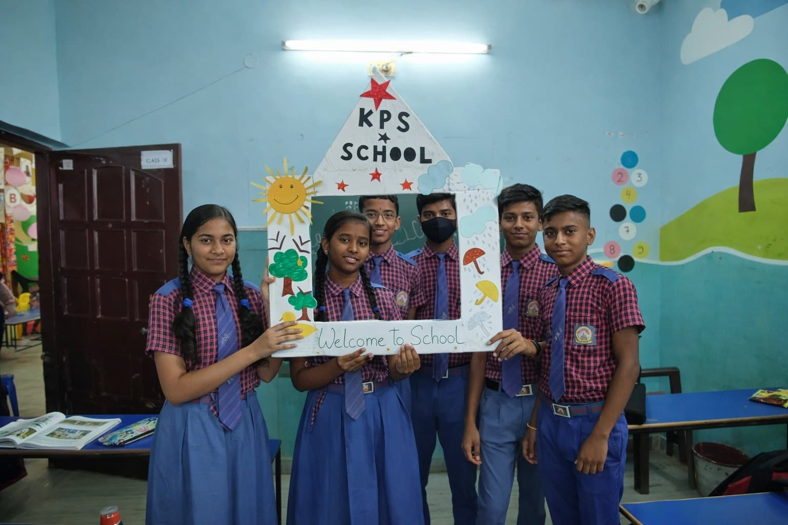 Welcome to KPS — students at the start of a new session